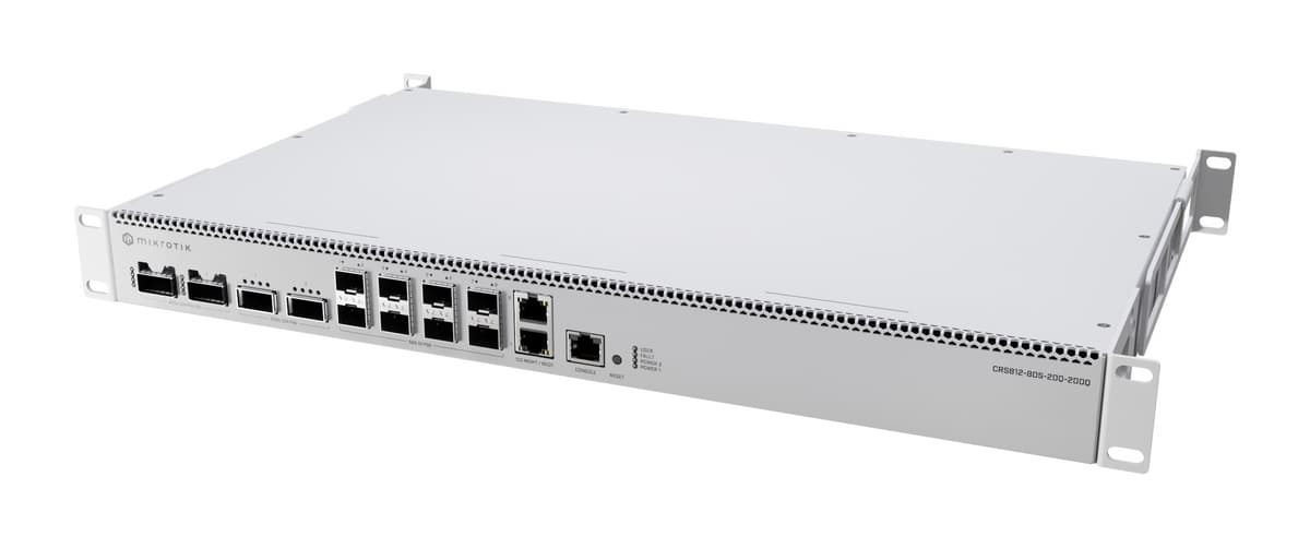 MikroTik Cloud Router Switch CRS812-8DS-2DQ-2DDQ-RM