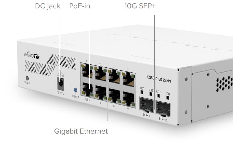 MikroTik Cloud Smart Switch CSS610-8G-2S+IN