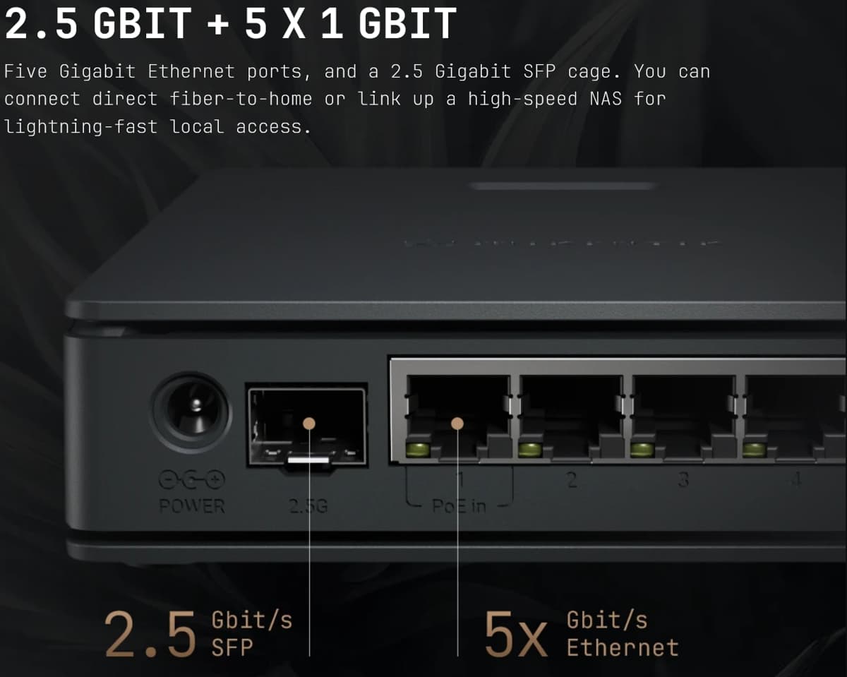 MikroTik RouterBOARD E62iUGS-2axD5axT, hAP ax S