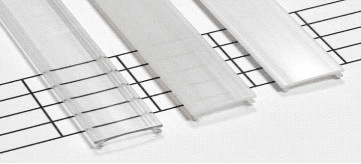 Mléčný DIFUZOR pro led profily 10mm, 2m