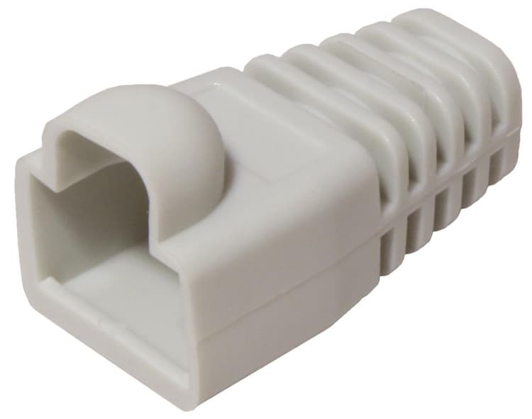 Ochranná krytka RJ45 s ochranou západky, šedá