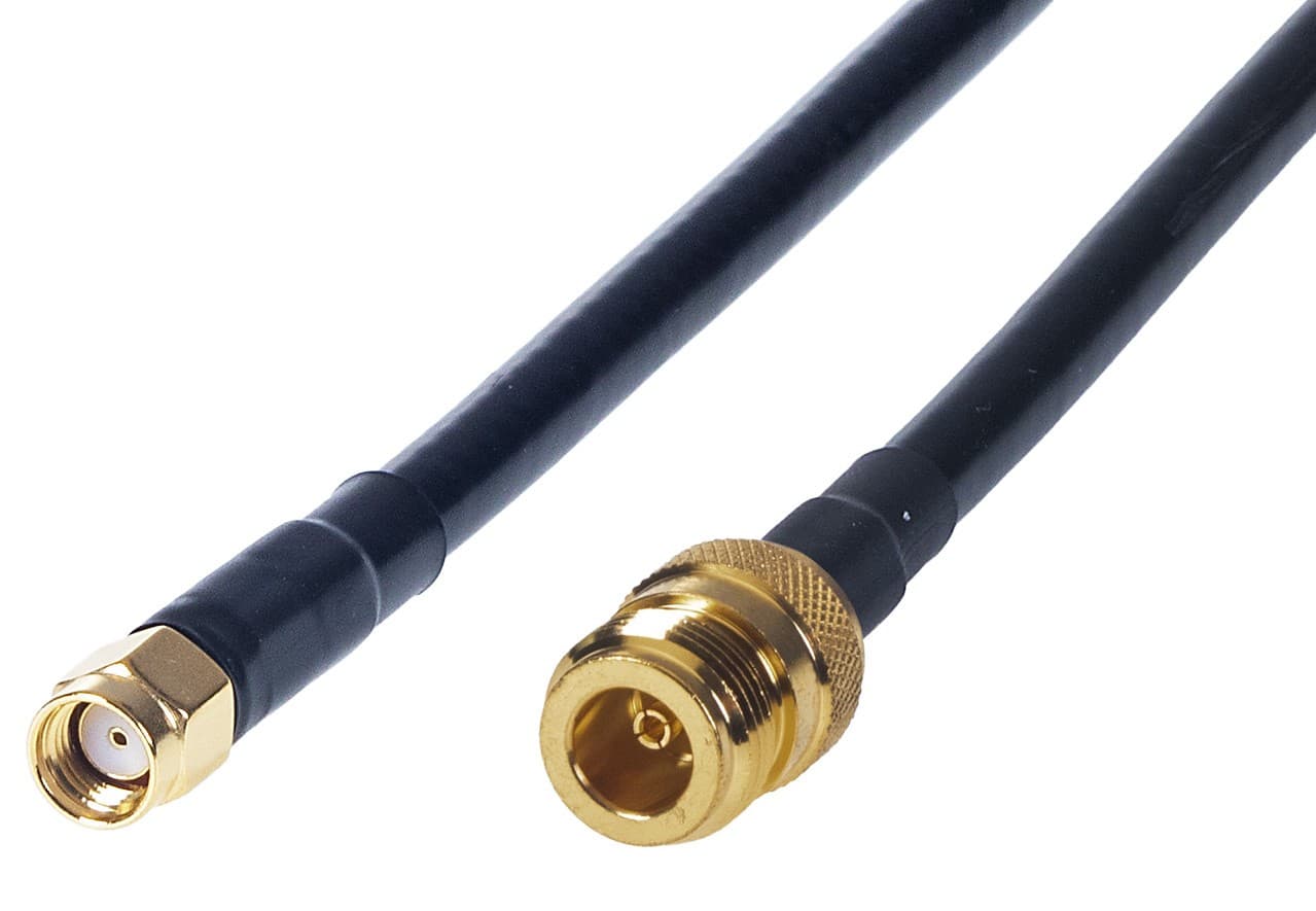 Pigtail RF240 0,5m - RSMA male / N female