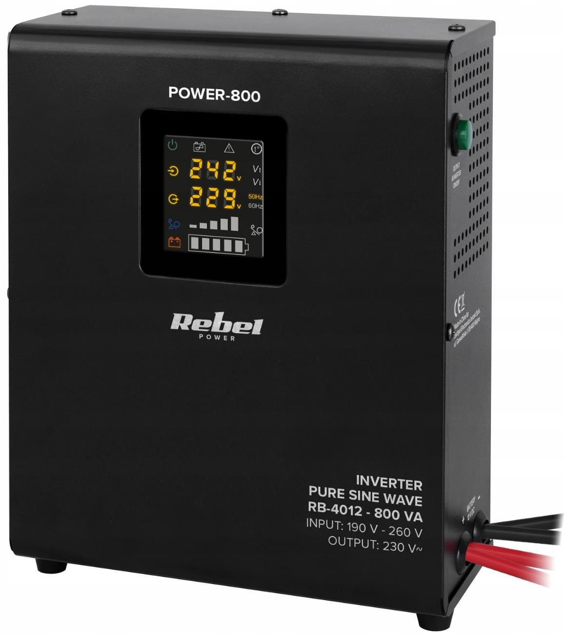REBEL záložní zdroj UPS 500W 230V, 12V, montáž na zeď