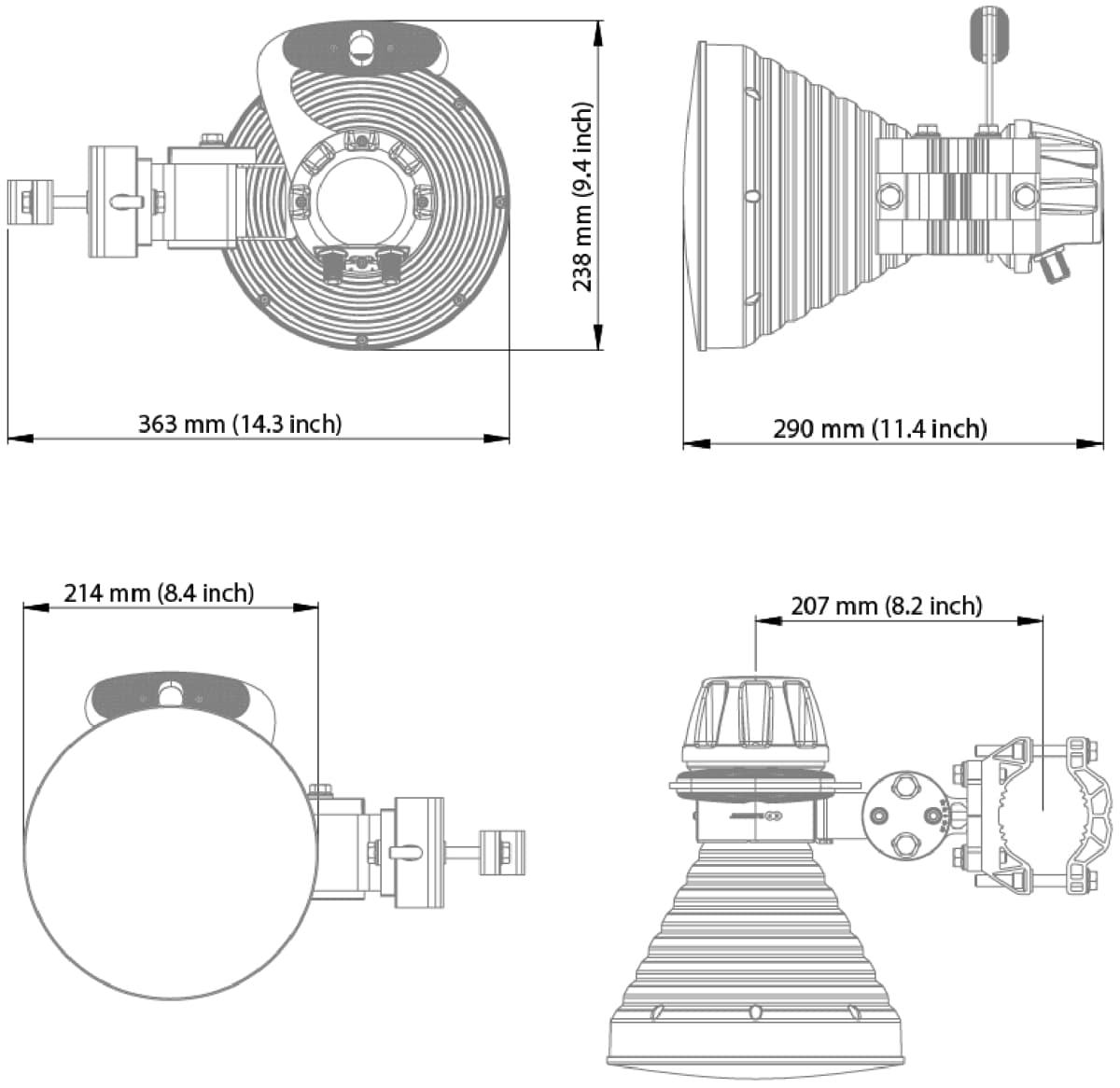 RF elements HG4-CC-S30, Sektorová Horn anténa, 5GHz, 30°