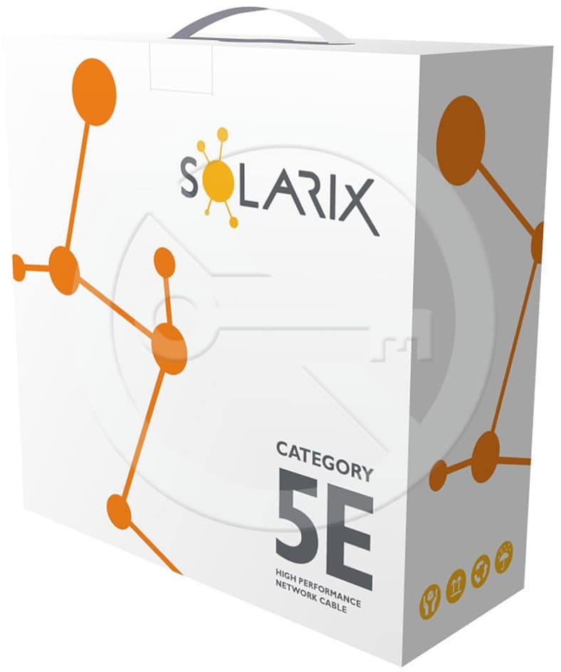 Solarix instalační kabel CAT5E FTP PE venkovní 100m box