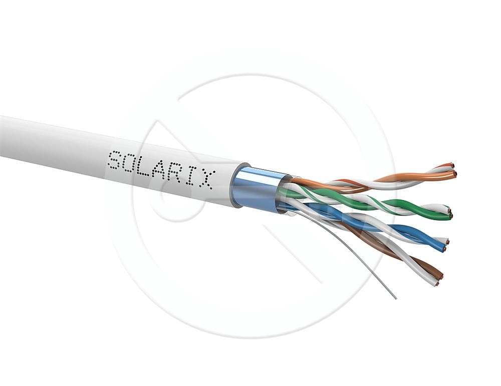 Solarix instalační kabel CAT5E FTP PVC 500m/cívka