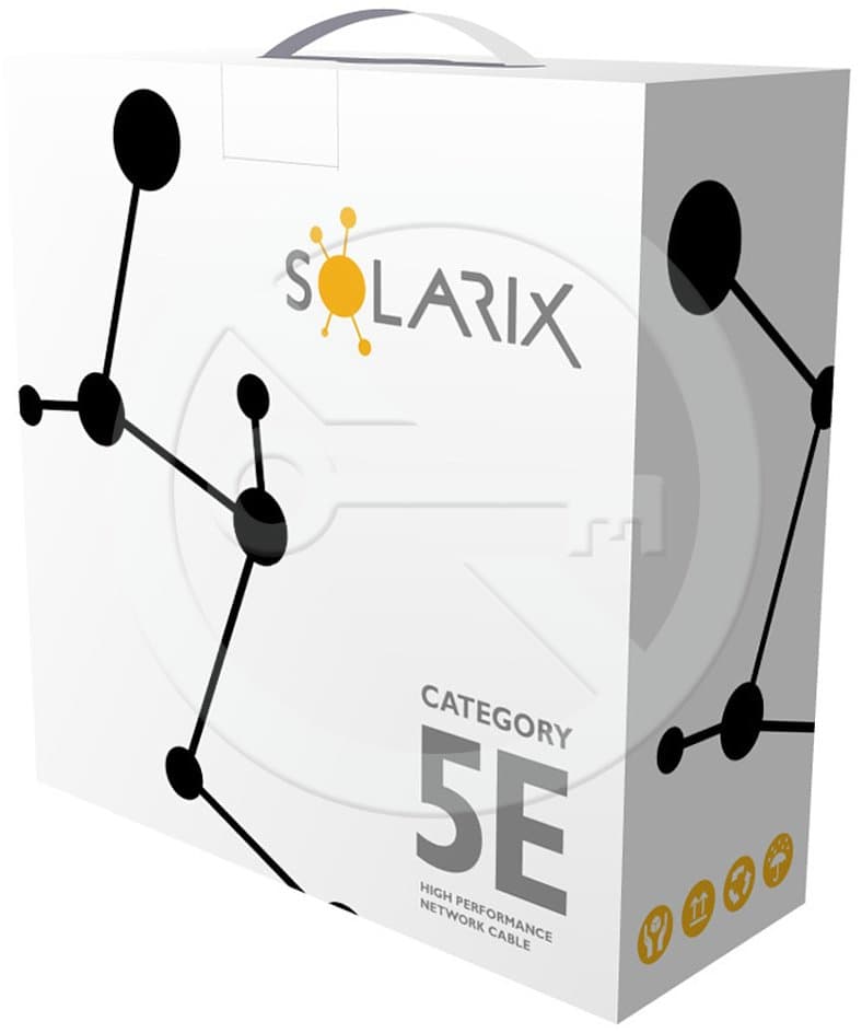 Solarix instalační kabel CAT5E UTP PE venkovní 100m box