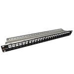 Solarix modulární neosazený patch panel 24 portů 1U