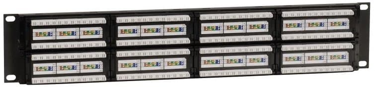 Solarix patch panel 48 x RJ45 CAT6 UTP, černý, 2U