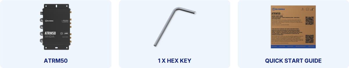 Teltonika ATRM50 5G Router pro Přepravu, M12 konektory