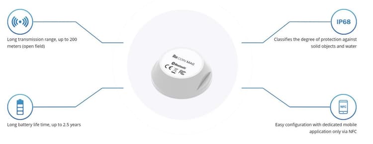 Teltonika Blue Coin Mag - Magnetický Sensor