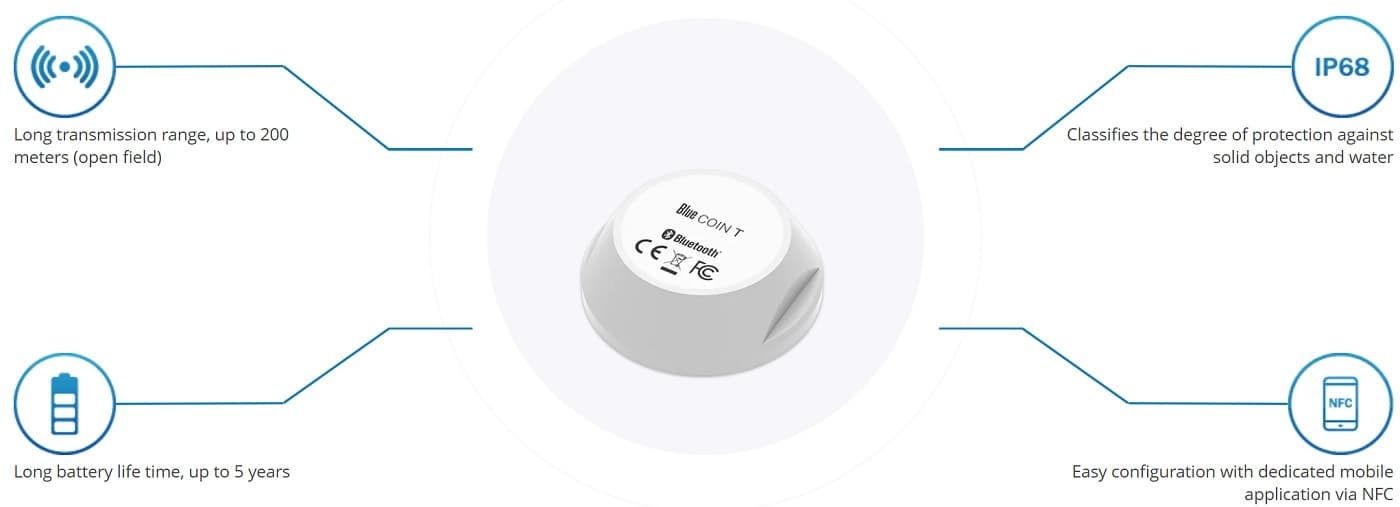 Teltonika Blue Coin T - Senzor Teploty