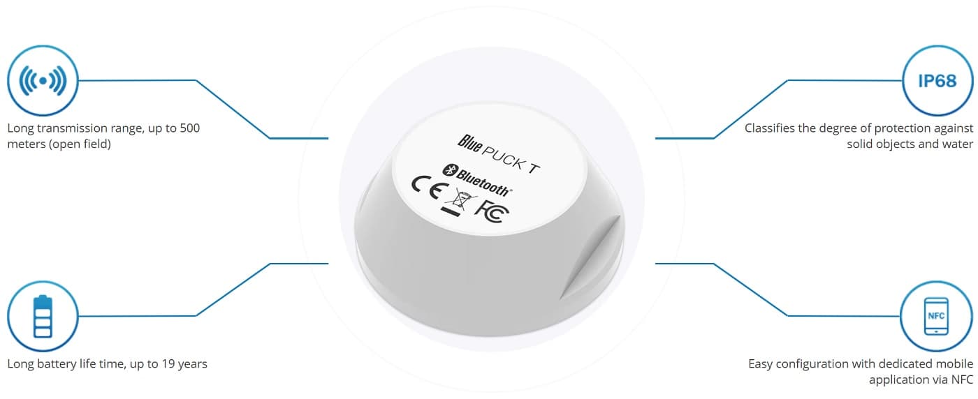 Teltonika Blue Puck T - Senzor Teploty