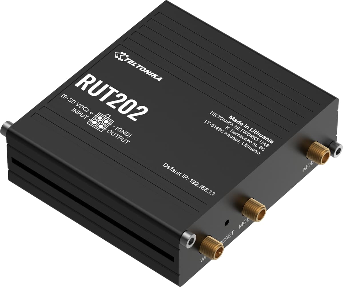 Teltonika RUT202, Průmyslový 4G Wi-Fi 4 router