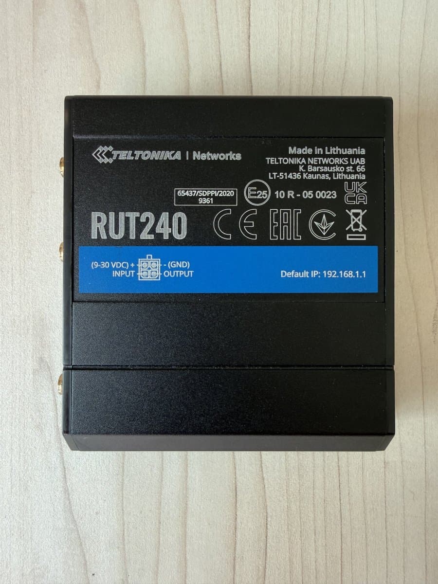 Teltonika RUT240 Industrial 4G/LTE WiFi Router - Bazar