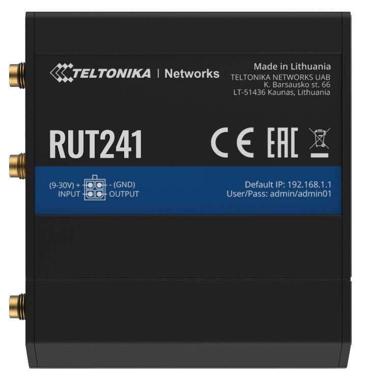 Teltonika RUT241 Průmyslový 4G/LTE WiFi Router - Bazar