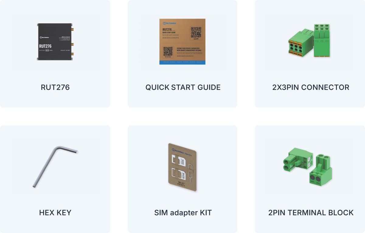 Teltonika RUT276 RedCAP kompaktní 5G router