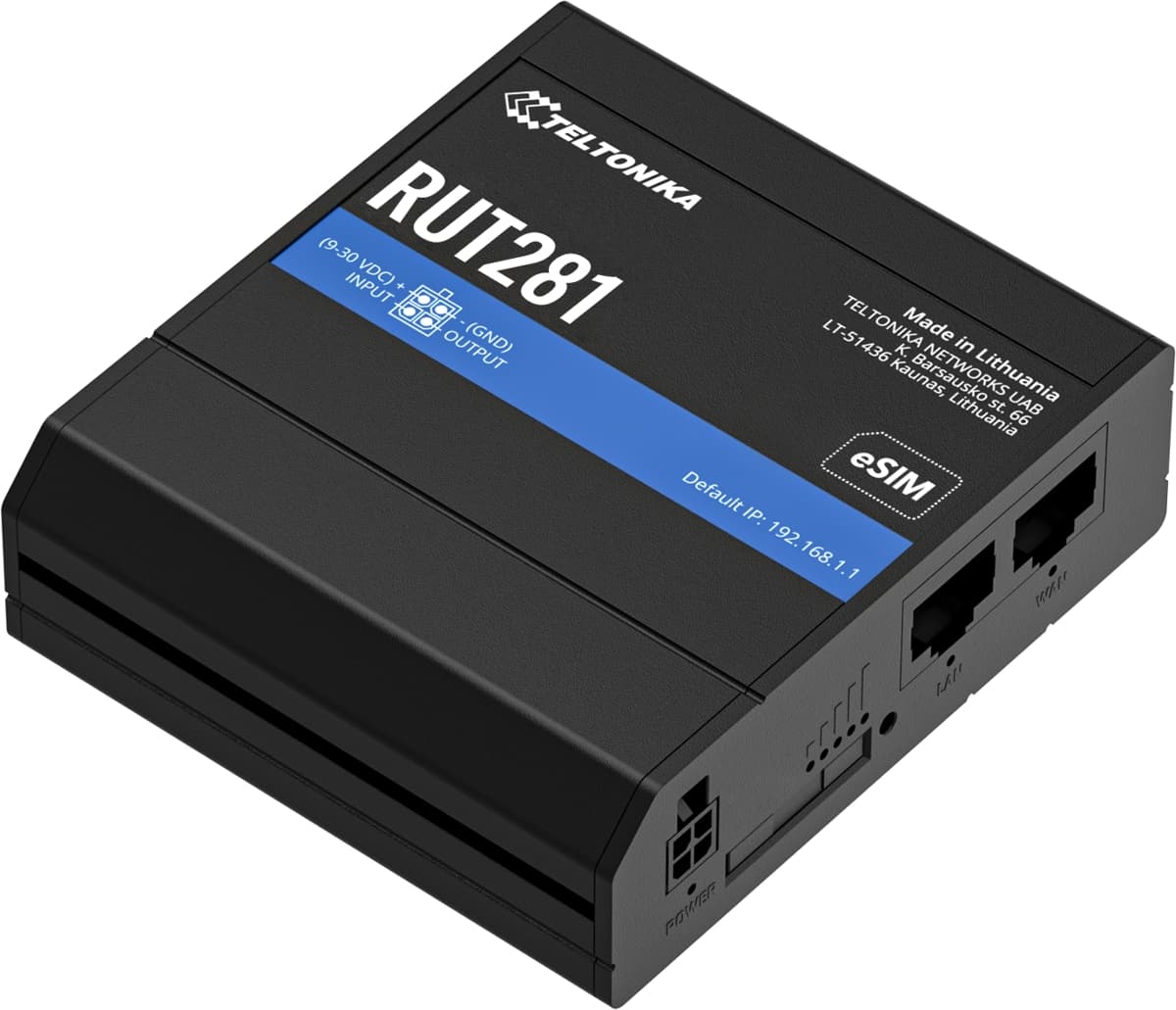 Teltonika RUT281, Průmyslový 4G Wi-Fi 4 router