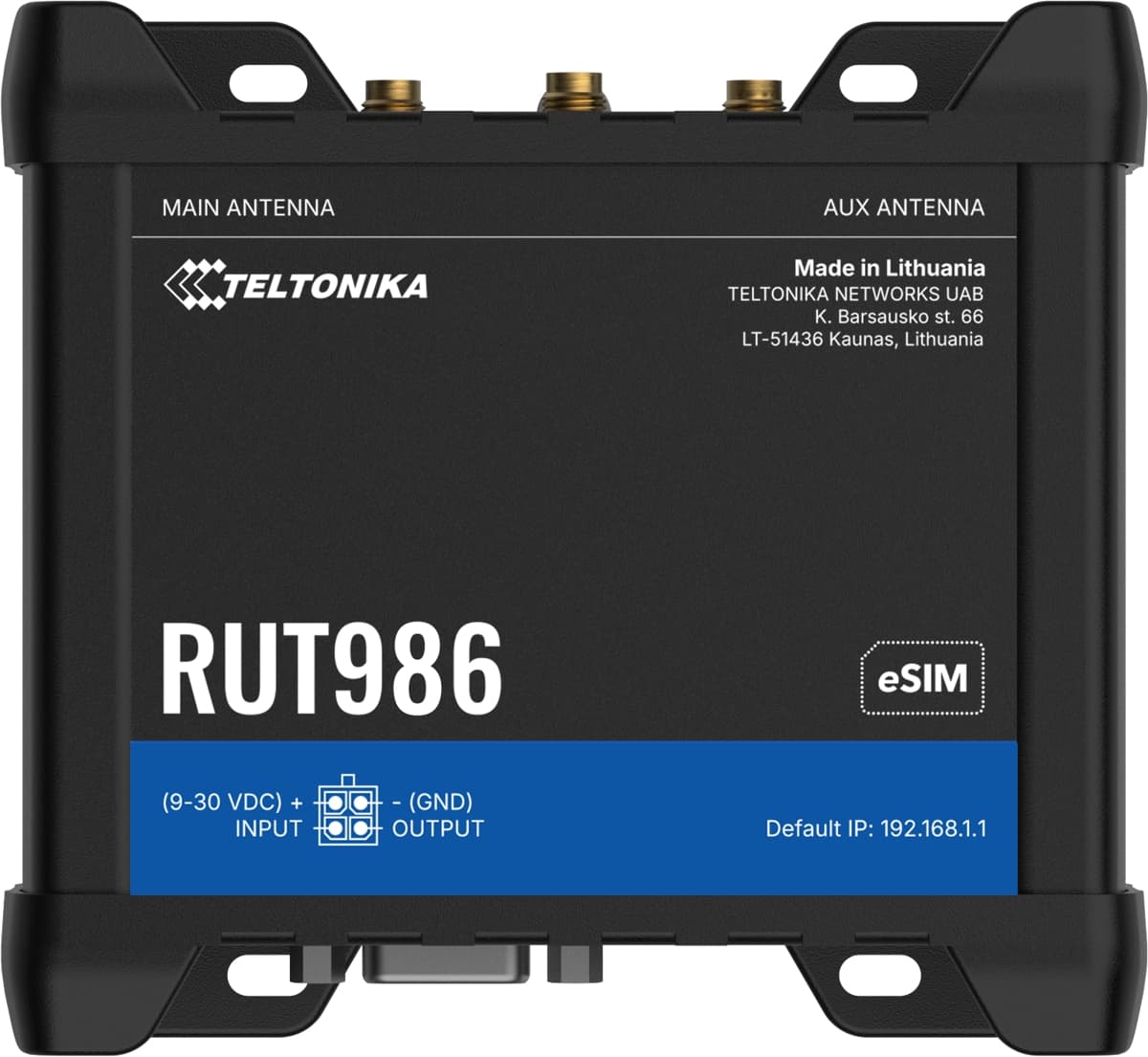 Teltonika RUT986, Průmyslový 4G Wi-Fi 4 router