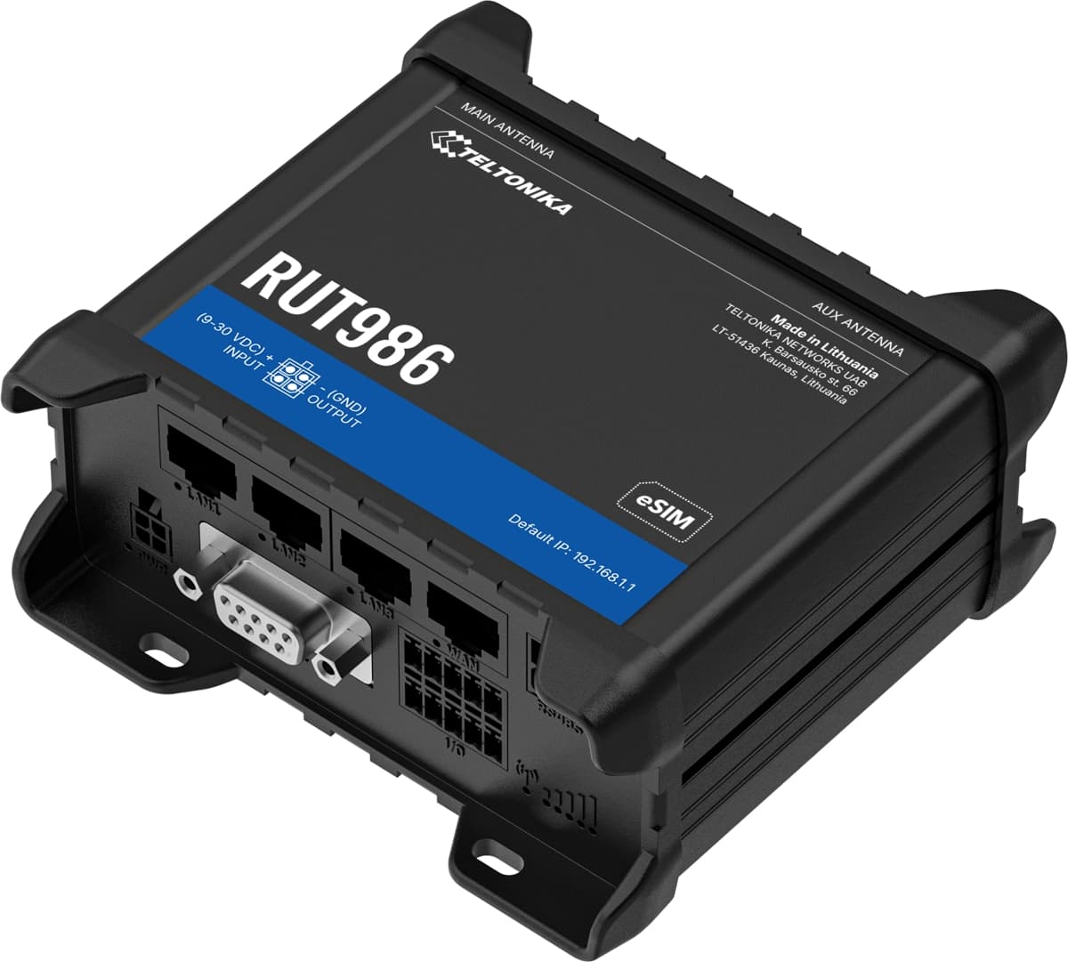 Teltonika RUT986, Průmyslový 4G Wi-Fi 4 router