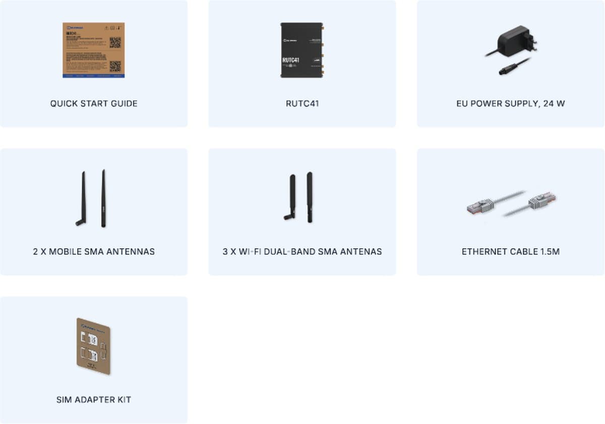 Teltonika RUTC41 Průmyslový 4G Edge Router