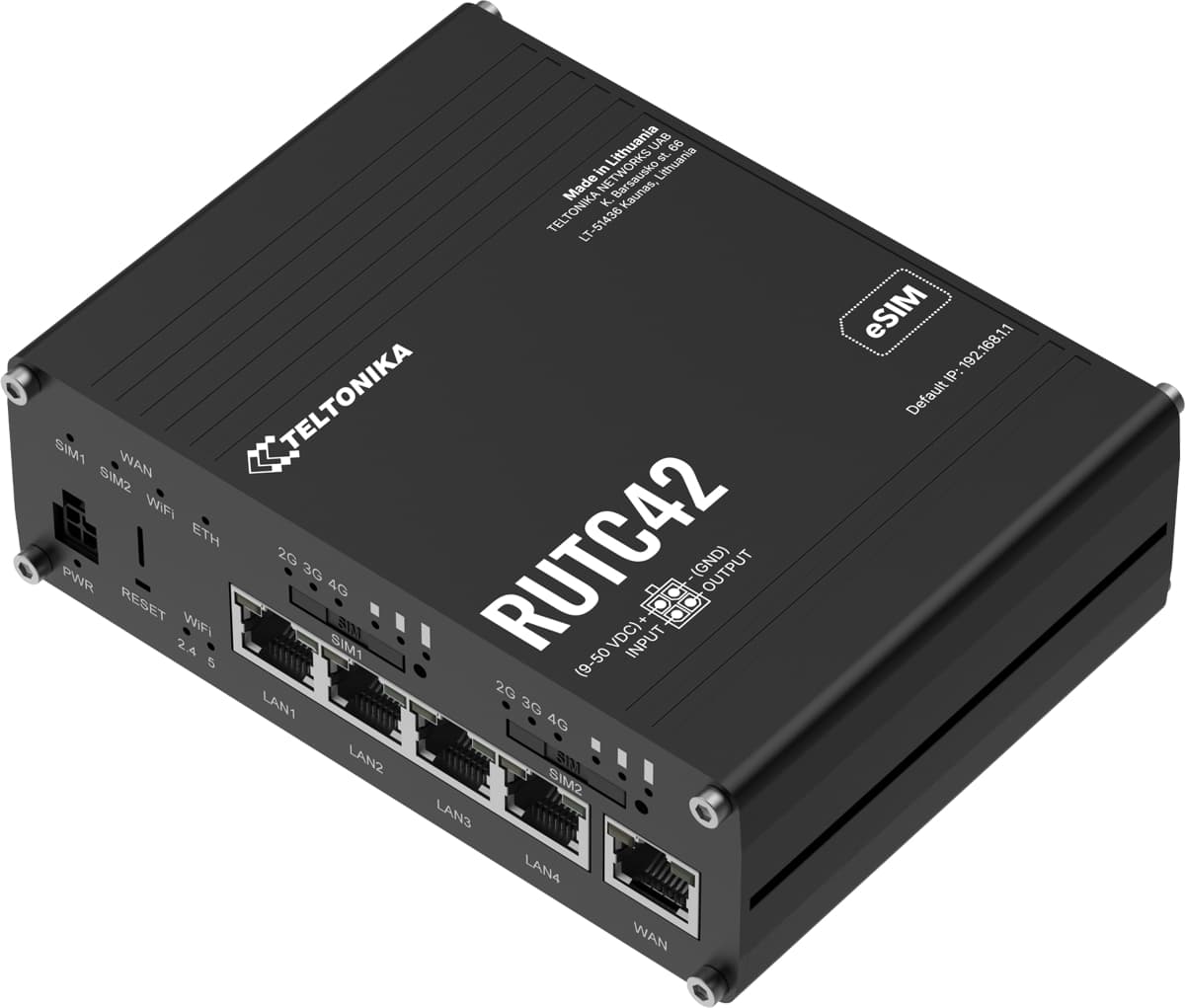 Teltonika RUTC42, Průmyslový 4G Wi-Fi 6 router