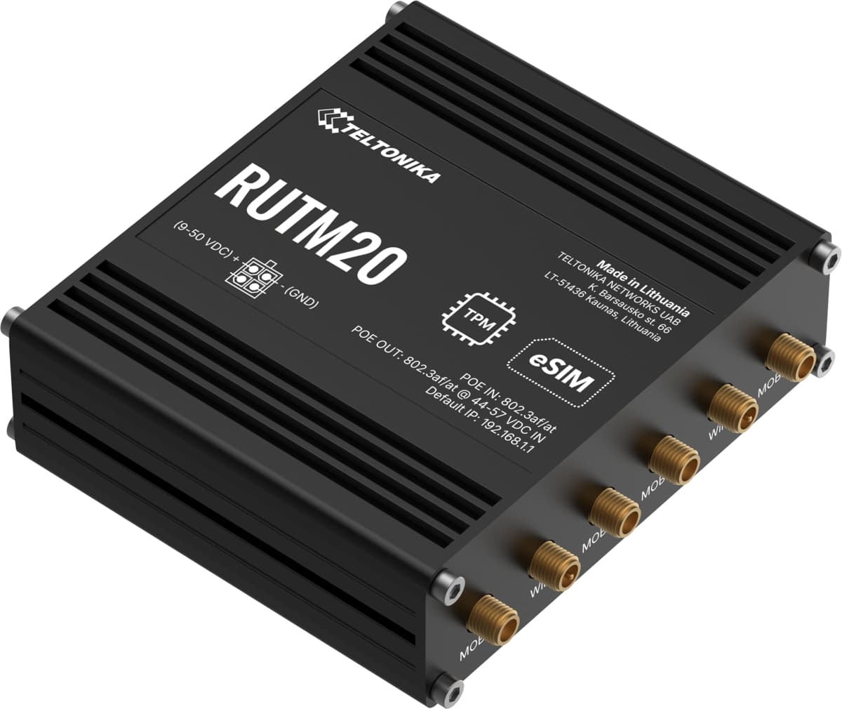 Teltonika RUTM20, Průmyslový 5G Wi-Fi 5 router