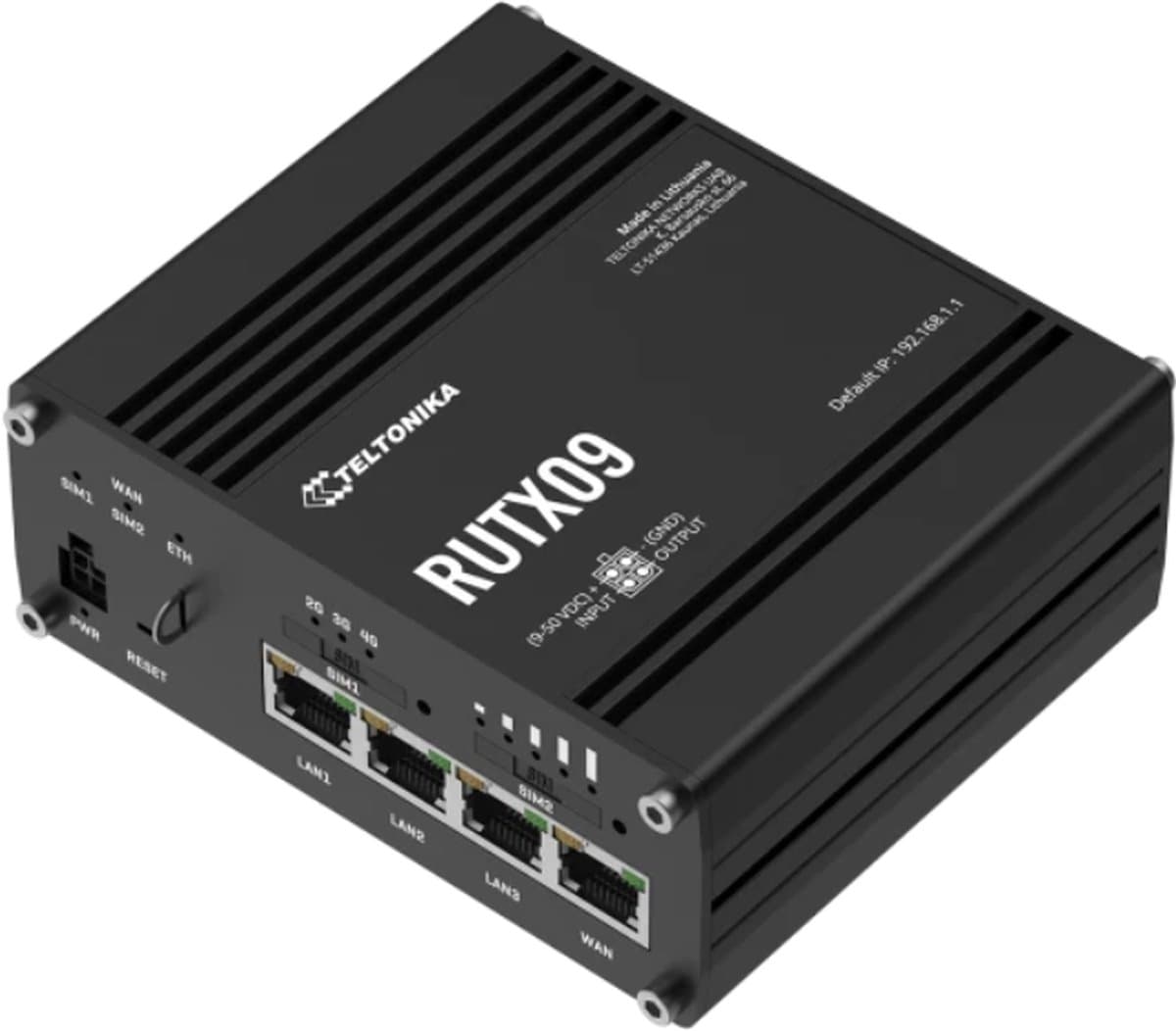 Teltonika RUTX09 Průmyslový LTE-A CAT6 Dual-SIM Router