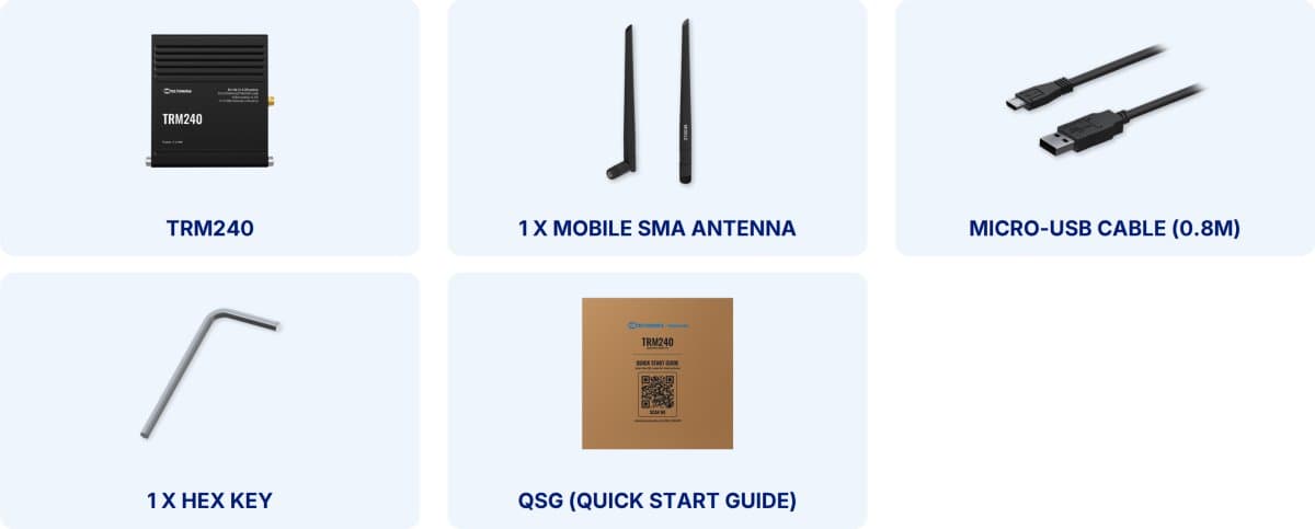 Teltonika TRM240 Průmyslový LTE Modem