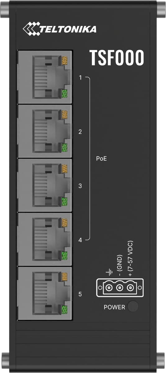 Teltonika TSF000, PoE DIN switch