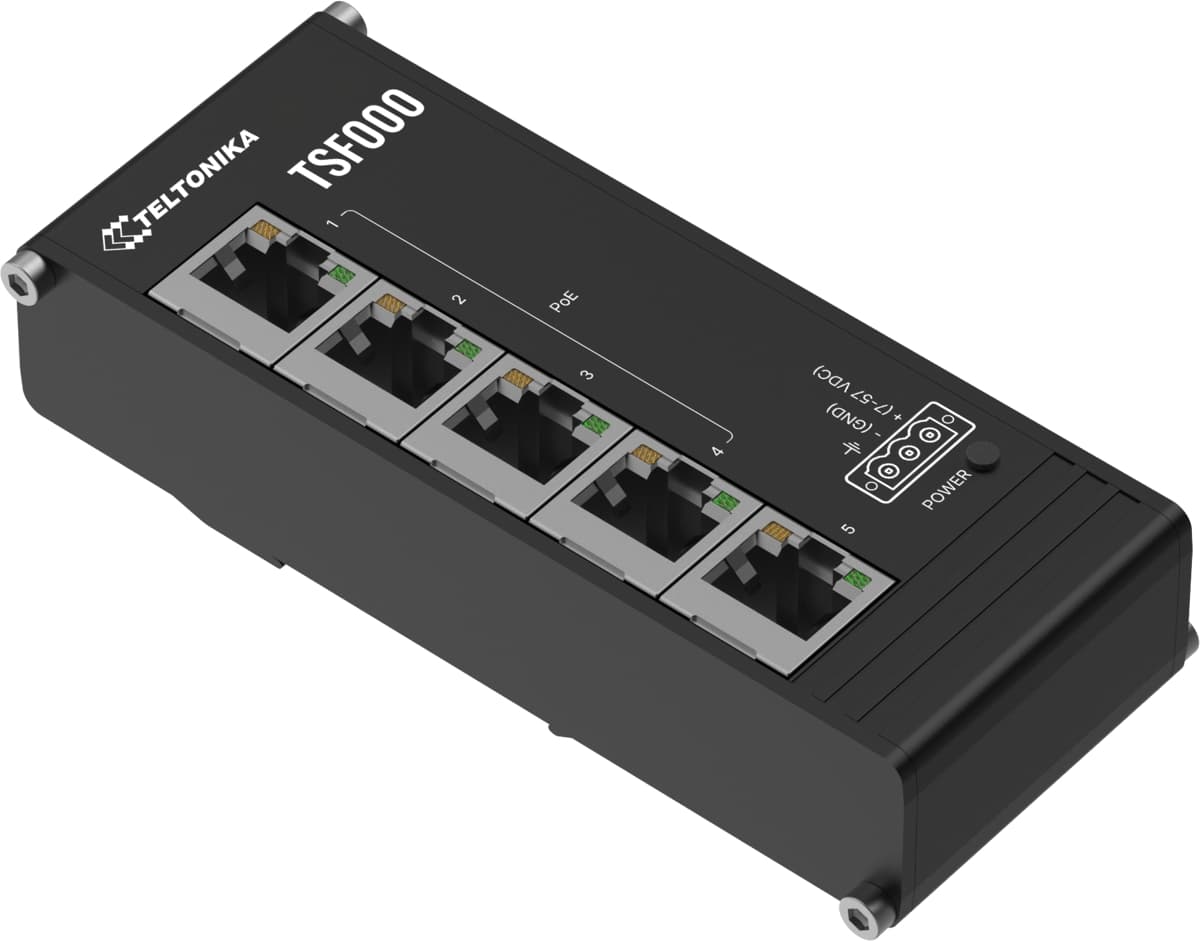 Teltonika TSF000, PoE DIN switch