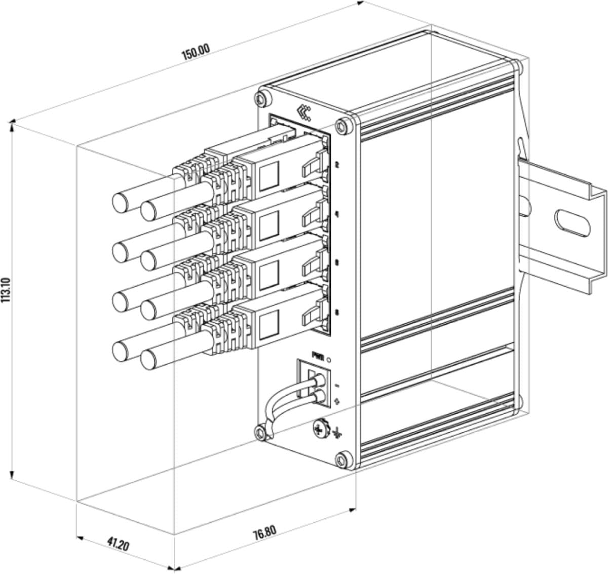Teltonika TSW030 8-port Ethernetový Switch