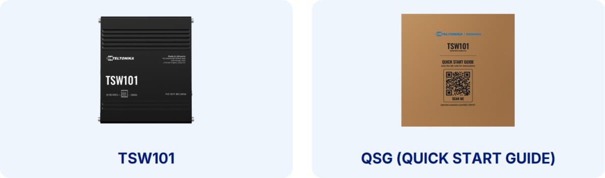 Teltonika TSW101 Průmyslový PoE Switch bez Managementu