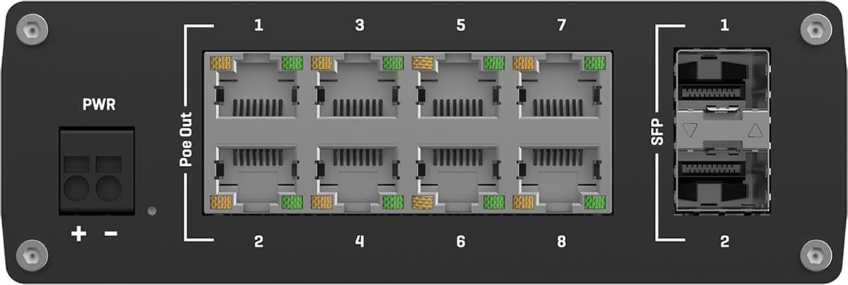 Teltonika TSW200 Průmyslový PoE Switch bez Managementu