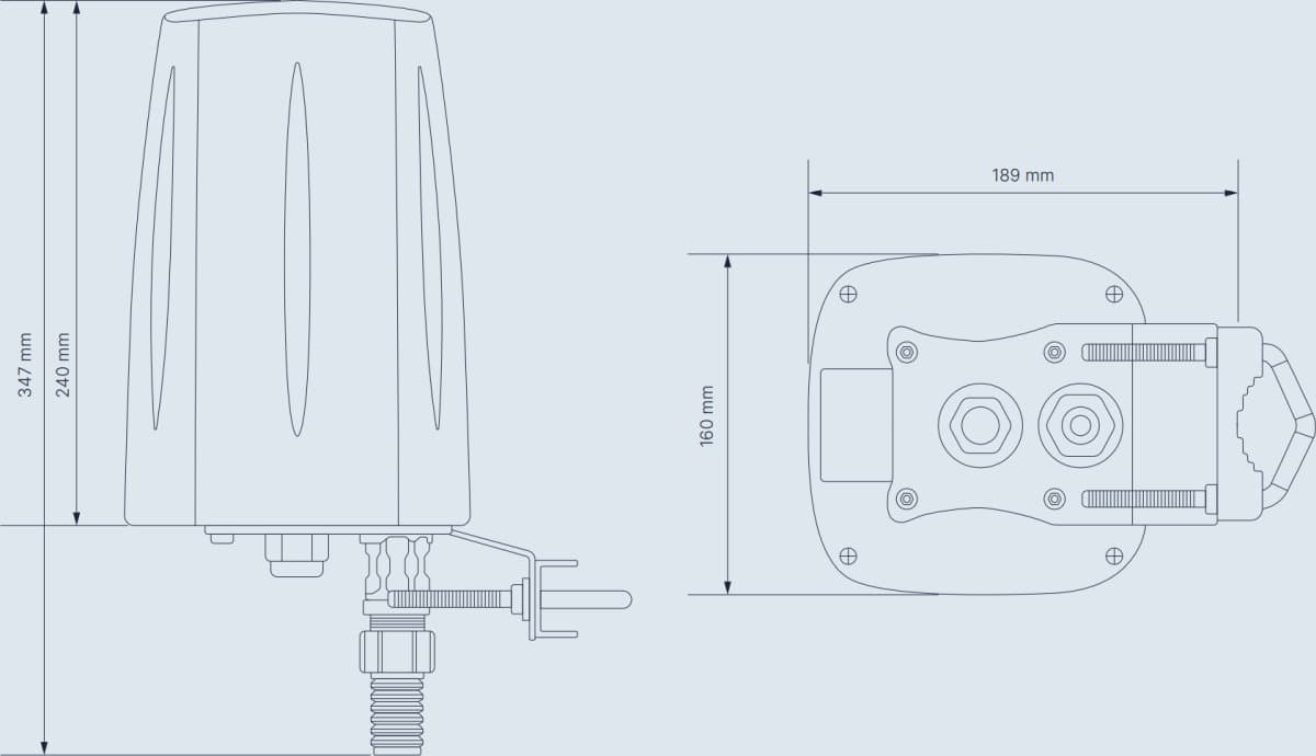 Teltonika Venkovní LTE & 5G/Wi-Fi/GPS anténa pro RUTX50