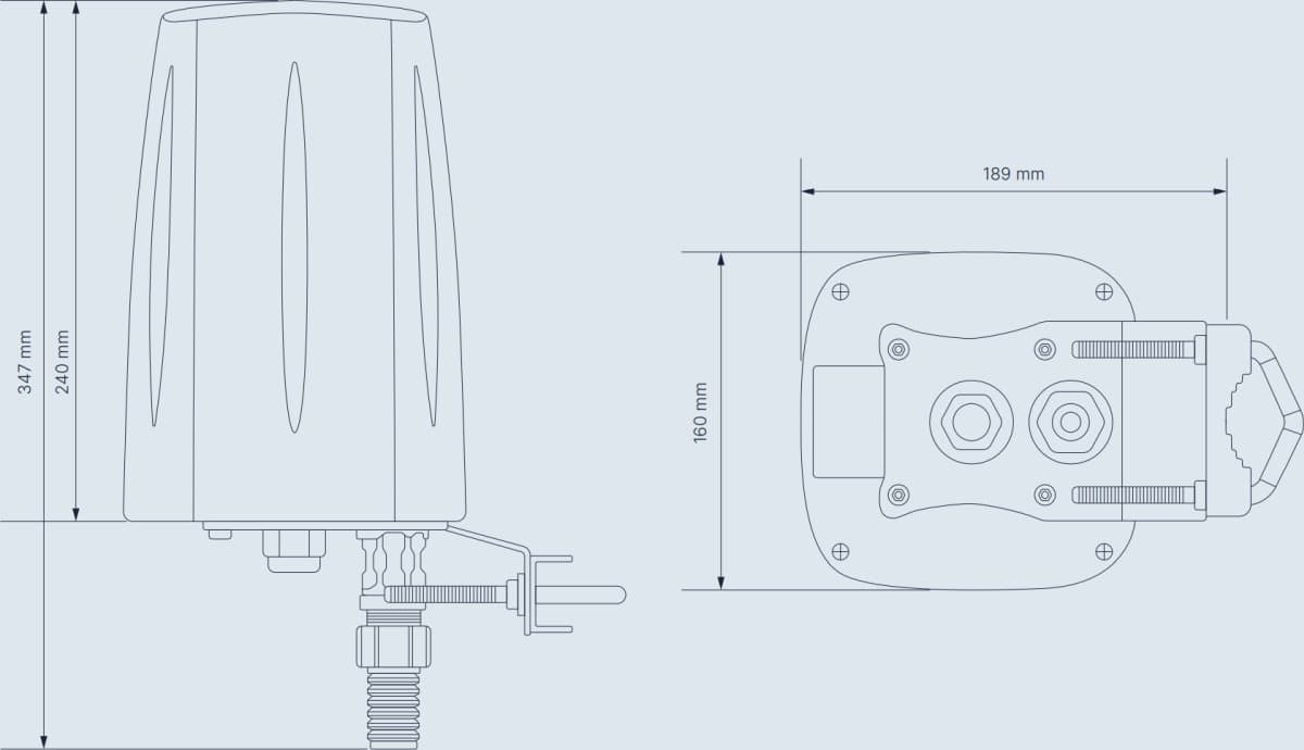 Teltonika Venkovní LTE/Wi-Fi anténa pro RUT2xx routery