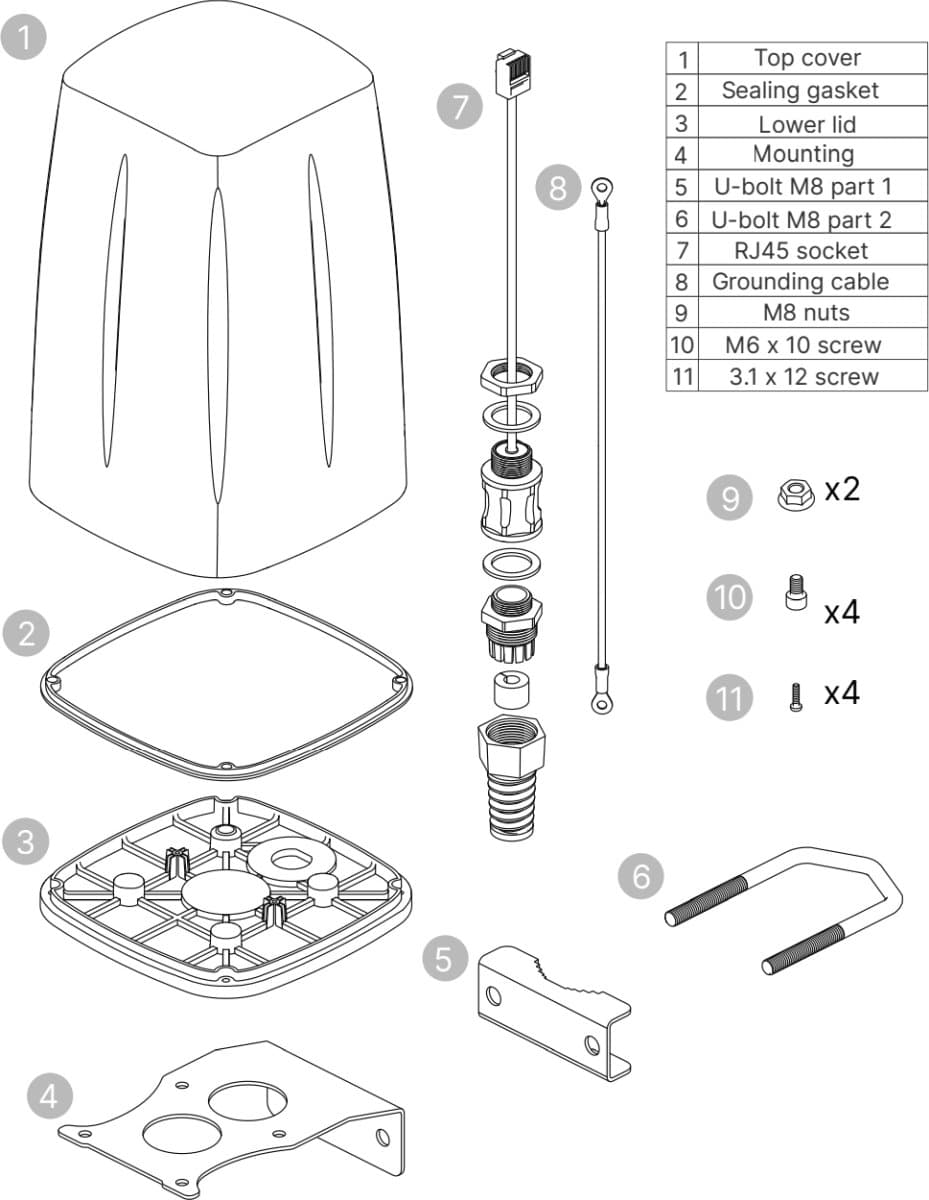 Teltonika Venkovní LTE/Wi-Fi anténa pro RUT2xx routery