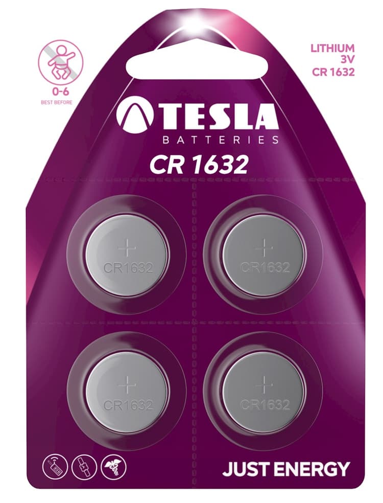 TESLA CR 1632 Lithium (CR1632, knoflíková baterie) 1ks