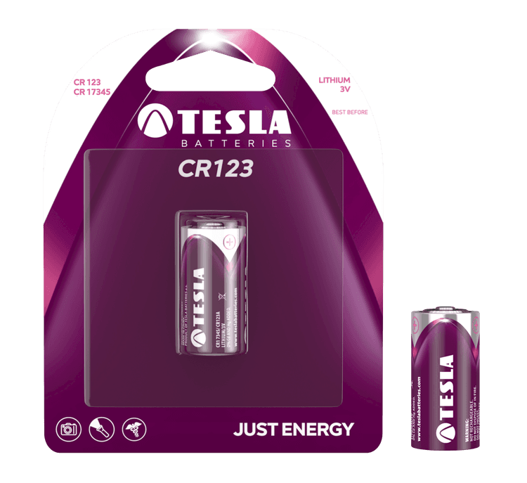TESLA LiFeS2 baterie CR 123 (CR 17345) 1ks