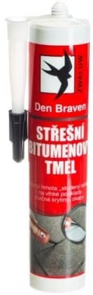 Tmel bitumenový střešní 310 ml kartuše černá