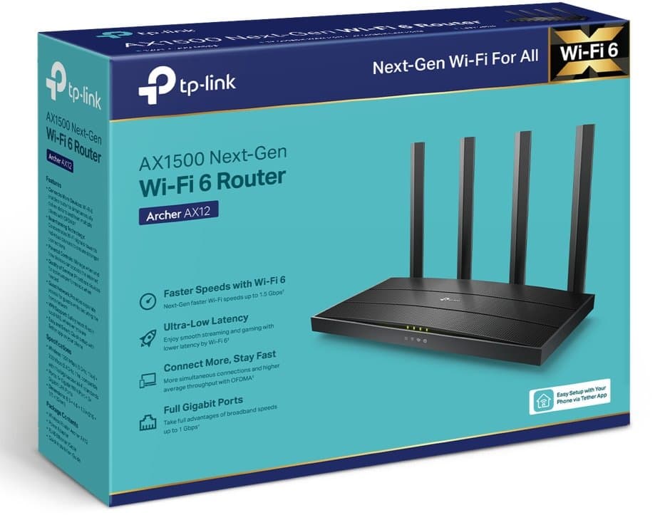 TP-Link Archer AX12 Bezdrátový Wi-Fi 6 Router