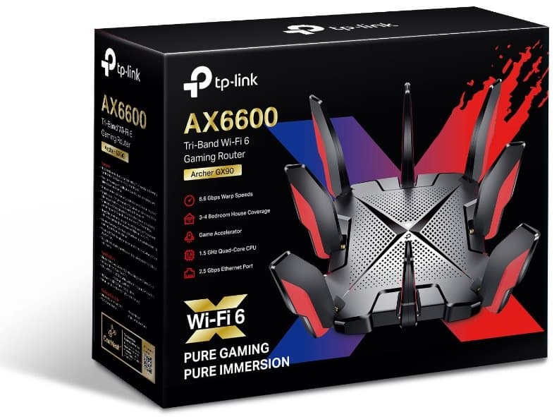 TP-Link Archer GX90 Tri-Band Wi-Fi 6 Gaming Router
