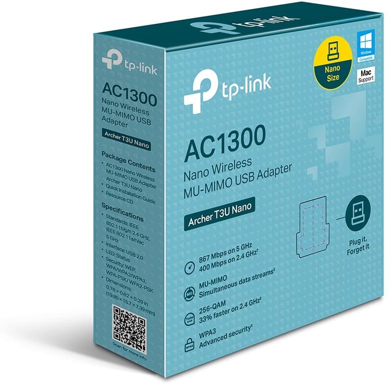 TP-Link Archer T3U Nano - Nano WiFi USB adaptér