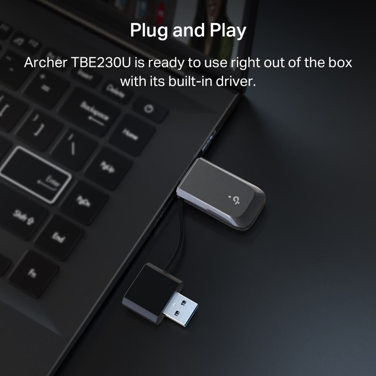 TP-Link Archer TBE230U, Wi-Fi 7 USB-A/C adaptér