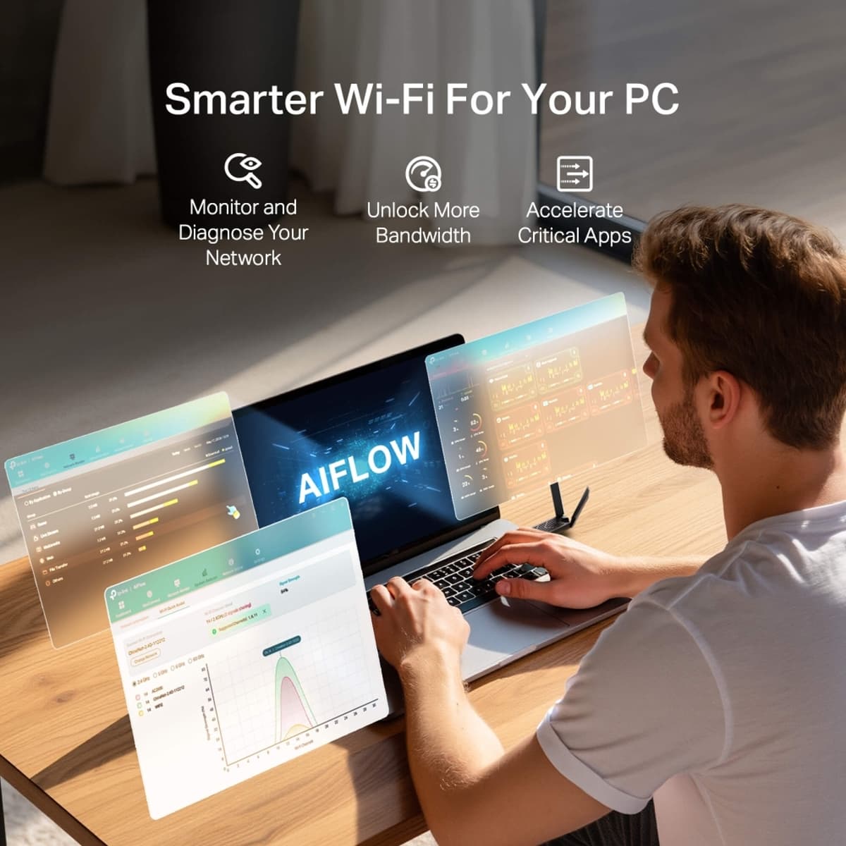 TP-Link Archer TBE400U Plus, Wi-Fi 7 USB adaptér