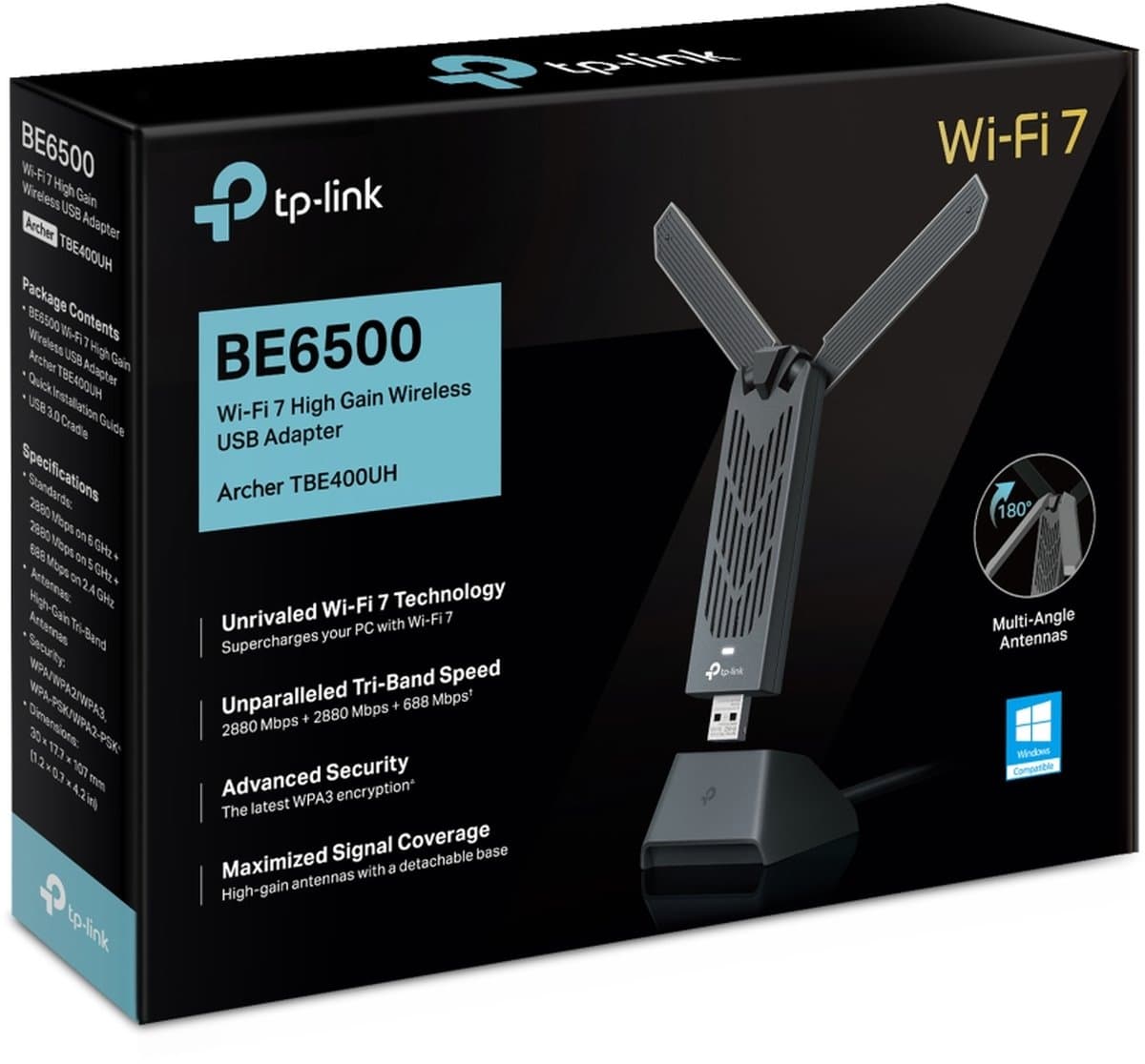 TP-Link Archer TBE400UH - Bezdrátový Wi-Fi 7 USB adaptér