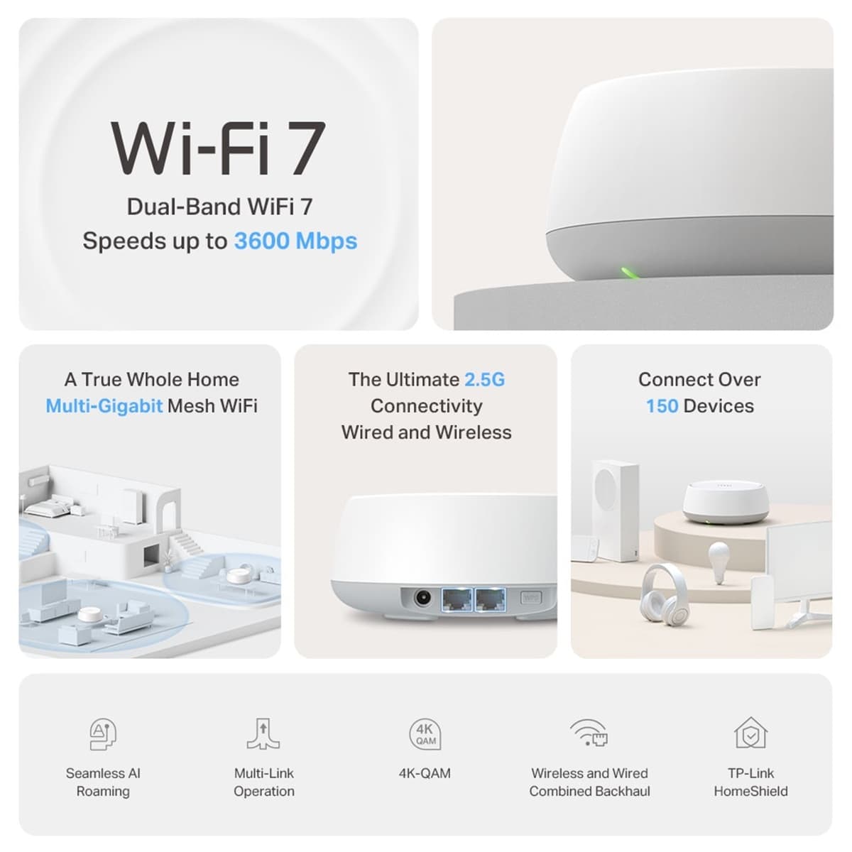 TP-Link Deco BE25 (1-pack) - Meshový Wi-Fi 7 systém
