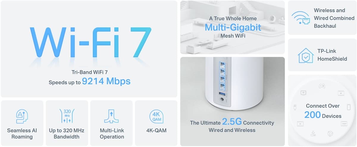TP-Link Deco BE65 - Meshový Wi-Fi 7 systém (3-pack)