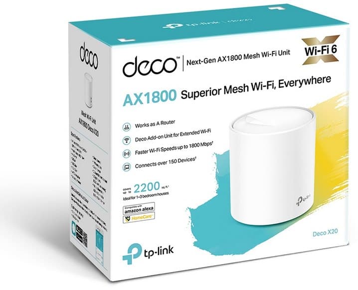 TP-Link Deco X20(1-pack) - Meshový Wi-Fi 6 systém (1-pack)