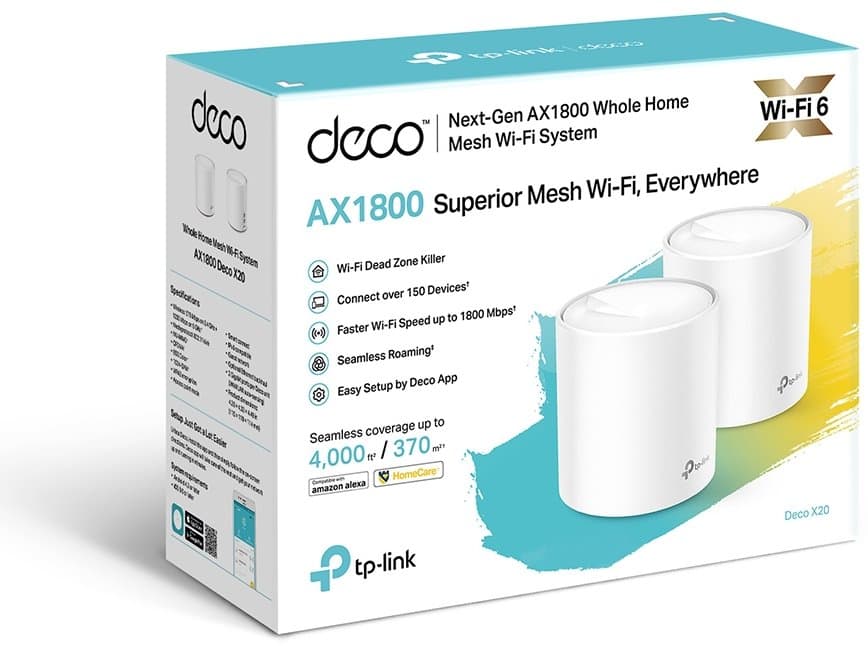 TP-Link Deco X20(2-pack) - Meshový Wi-Fi 6 systém (2-pack)